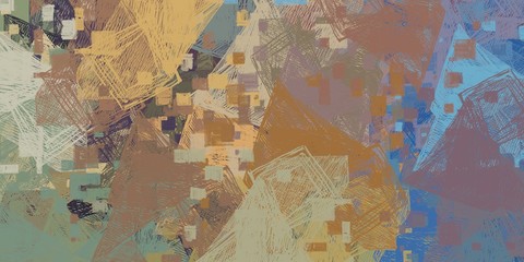 Crazy sketch random pattern. Creative chaos and variety. Modern art drawing painting. 2d illustration. Digital texture wallpaper. Artistic sketch draw backdrop material. 