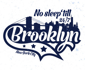 No Sleep 'till Brooklyn - obrazy, fototapety, plakaty