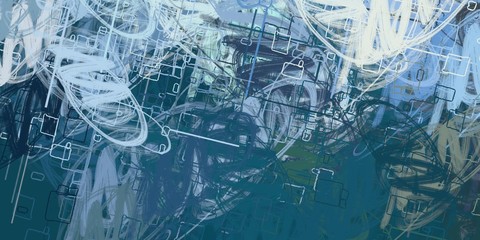 Crazy sketch random pattern. Creative chaos and variety. Modern art drawing painting. 2d illustration. Digital texture wallpaper. Artistic sketch draw backdrop material. 