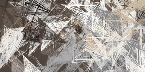 Crazy sketch random pattern. Creative chaos and variety. Modern art drawing painting. 2d illustration. Digital texture wallpaper. Artistic sketch draw backdrop material. 