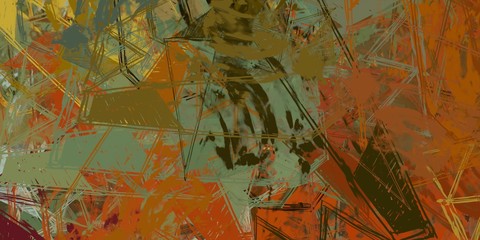 Crazy sketch random pattern. Creative chaos and variety. Modern art drawing painting. 2d illustration. Digital texture wallpaper. Artistic sketch draw backdrop material. 