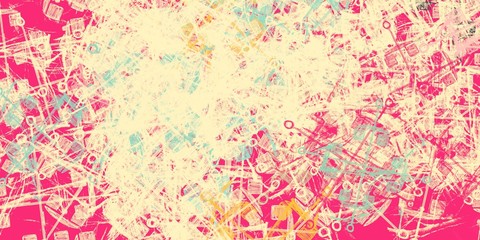 Crazy sketch random pattern. Creative chaos and variety. Modern art drawing painting. 2d illustration. Digital texture wallpaper. Artistic sketch draw backdrop material. 