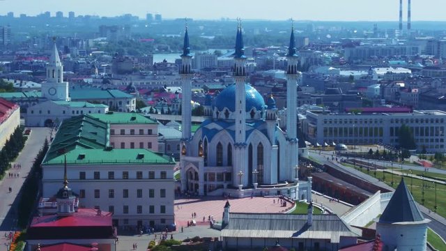 Aerial view of Kazan landmark.