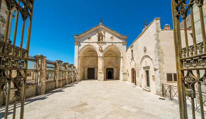 Fototapeta na wymiar Sanctuary of San Michele Arcangelo in Monte Sant'Angelo, ancient village in the Province of Foggia, Apulia (Puglia), Italy.