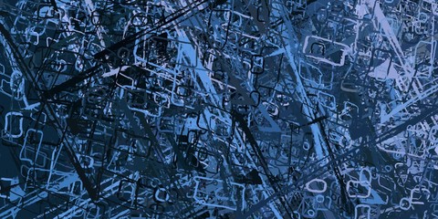 Crazy sketch random pattern. Creative chaos and variety. Modern art drawing painting. 2d illustration. Digital texture wallpaper. Artistic sketch draw backdrop material. 