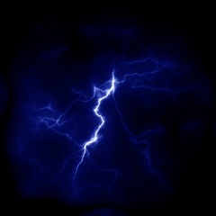 Lightning Thunderbolt template for design. Electric discharge in the sky
