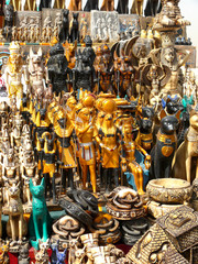 Typical merchandise of souvenirs in Cairo (Egypt)