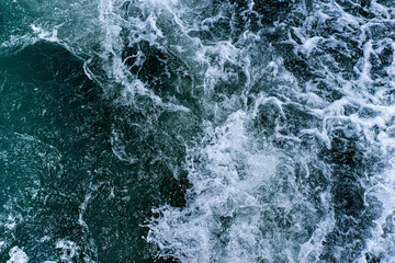 Fototapeta premium Abstract water ocean waves texture background.