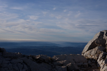 View from the mountain of Ucka in Croatia