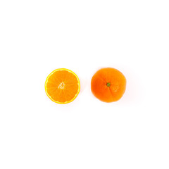 Orange aufgeschnitten