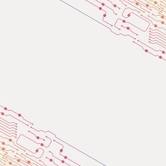 Circuit board illustration. Abstract circuit board background. Vector