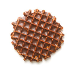 Chocolate round wafer