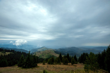 Mountain, beautiful landscape. Ukraine, the Carpathian Mountains. Concept of travel, tourism, holidays, vacation