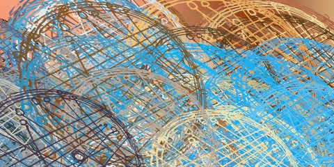 Handmade surreal abstract pattern. Modern artistic canvas. 2d illustration. Texture backdrop painting.