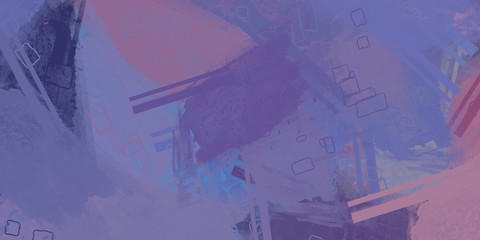 Handmade surreal abstract pattern. Modern artistic canvas. 2d illustration. Texture backdrop painting.