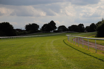 Doncaster,South Yorkshire/UK-June 12 2019:Doncaster Racecourse home of the St Leger  on a summers day.