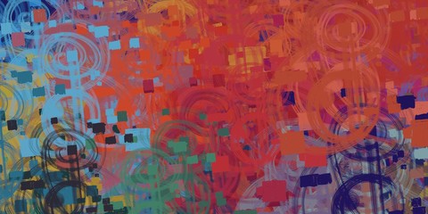 Handmade surreal abstract pattern. Modern artistic canvas. 2d illustration. Texture backdrop painting.