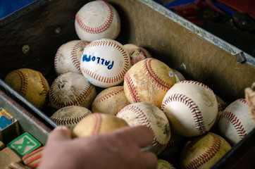 vintage baseball balls