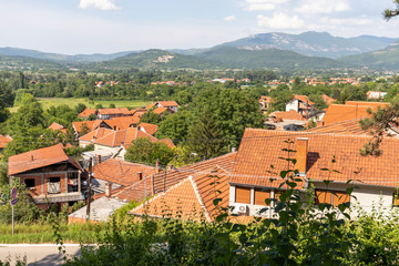 Fototapeta na wymiar Panoramic view of spa resort of Niska, Serbia