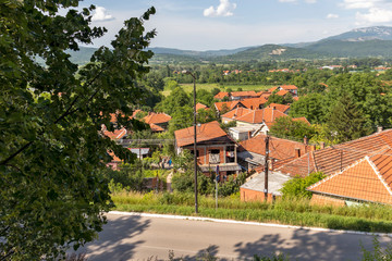 Fototapeta na wymiar Panoramic view of spa resort of Niska, Serbia
