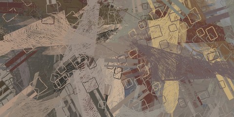 Poster oil painting element. 2d illustration. Texture backdrop.