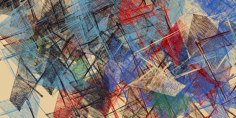 Obraz premium Illustration painted. Rough sketch surface. 2d illustration. Texture backdrop painting.