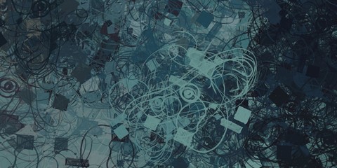 Crazy sketch random pattern. Creative chaos and variety. Modern art drawing painting. 2d illustration. Digital texture wallpaper. Artistic sketch draw backdrop material. 