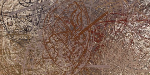 Crazy sketch random pattern. Creative chaos and variety. Modern art drawing painting. 2d illustration. Digital texture wallpaper. Artistic sketch draw backdrop material. 