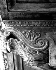 Ornate corbel on the eaves of a 20th Century Roman Revival Building © thom_morris