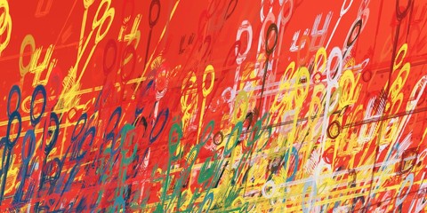 Art wallpaper. Digital canvas. 2d illustration. Texture backdrop painting.