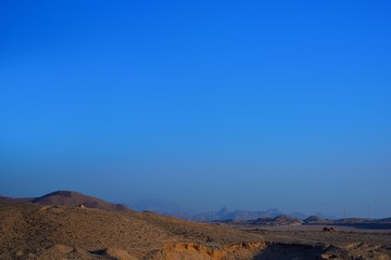 Eastern desert of Egypt on a sunny day