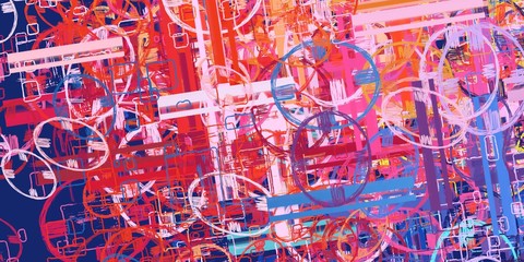 Art wallpaper. Digital canvas. 2d illustration. Texture backdrop painting.