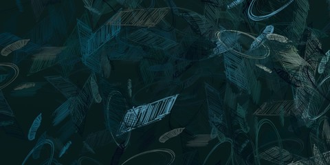 Art wallpaper. Digital canvas. 2d illustration. Texture backdrop painting.