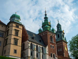 Fototapeta na wymiar The Wawel Royal Castle in Krakow, Poland.