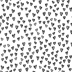 Vector seamless pattern. Many hearts. Background for Valentain day, love. For prints, invitation, wedding design, printing on fabric.