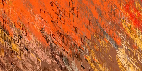 Handmade surreal abstract pattern. Modern artistic canvas. 2d illustration. Texture backdrop painting.