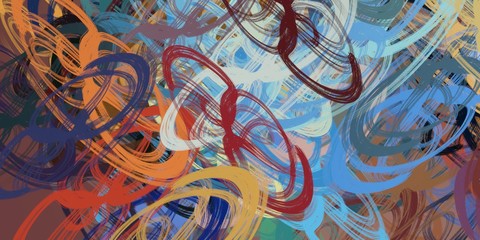 Art wallpaper. Digital canvas. 2d illustration. Texture backdrop painting.