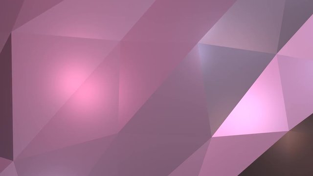 Colorful waving triangle pattern surface. Abstract 3D background. Seamlessly poly looping