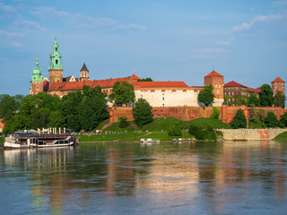 The Wawel Royal Castle in Krakow, Poland.
