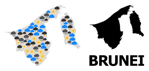 Climate Mosaic Map of Brunei