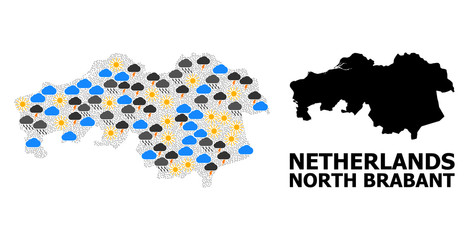 Weather Collage Map of North Brabant Province