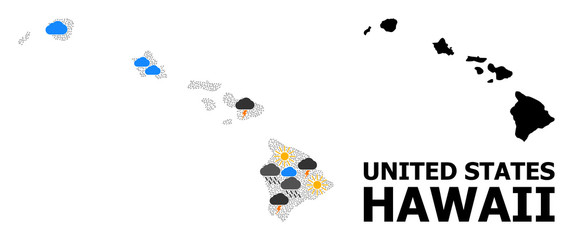 Climate Pattern Map of Hawaii State