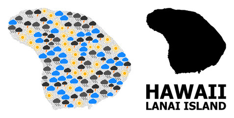 Climate Pattern Map of Lanai Island