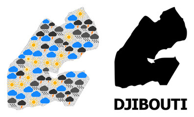 Weather Pattern Map of Djibouti