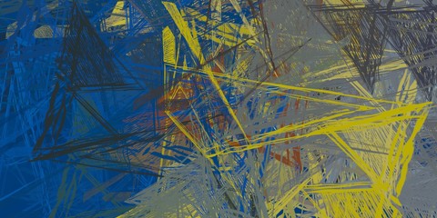 Vintage old fashion painting. 2d illustration.