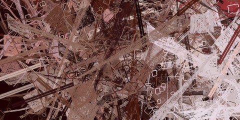 Vintage old fashion painting. 2d illustration.