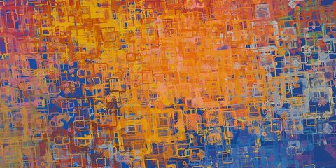 Handmade surreal abstract pattern. Modern artistic canvas. 2d illustration.