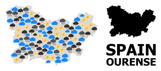 Weather Pattern Map of Ourense Province