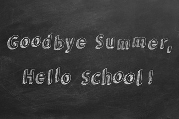 Goodbye Summer, Hello School!
