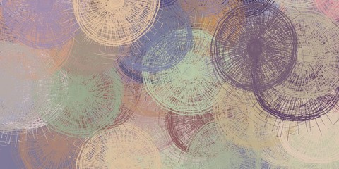 Obraz premium Handmade surreal abstract pattern. Modern artistic canvas. 2d illustration.